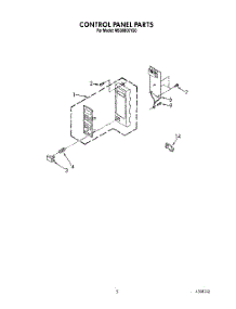 04 - Control Panel parts for Whirlpool Microwave MS3080XYR0 / from AppliancePartsPros.com