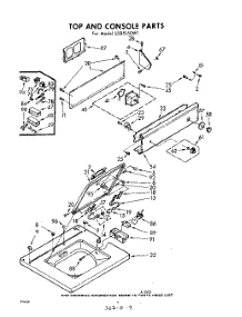 04 - Top And Console parts for Whirlpool Washer LDB5150W1 / from AppliancePartsPros.com
