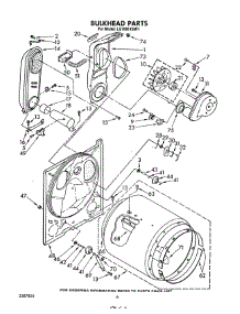 04 - Bulkhead parts for Whirlpool Dryer LG7081XSN1 / from AppliancePartsPros.com