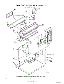 02 - Top And Console parts for Whirlpool Dryer LFI5531W0 / from AppliancePartsPros.com