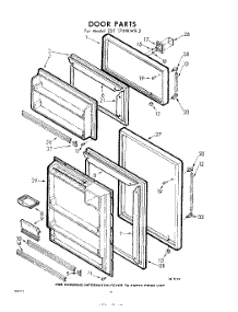10 - Door parts for Whirlpool Refrigerator EDT171NKWR2 / from AppliancePartsPros.com