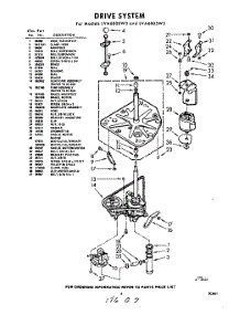 03 - Drive parts for Whirlpool Washer LVA6805W3 / from AppliancePartsPros.com