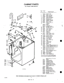 02 - Cabinet parts for Whirlpool Washer LDB5300W0 / from AppliancePartsPros.com