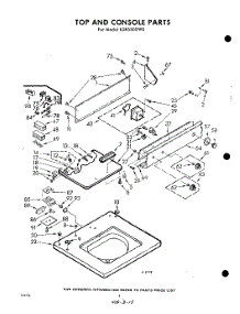 04 - Top And Console parts for Whirlpool Washer LDB5300W0 / from AppliancePartsPros.com