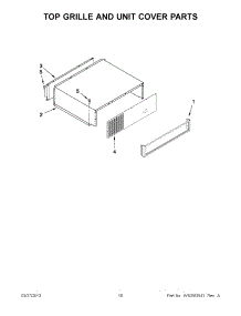 08 - Top Grille And Unit Cover Parts parts for Kitchenaid Refrigerator KBLO36FTX07 / from AppliancePartsPros.com