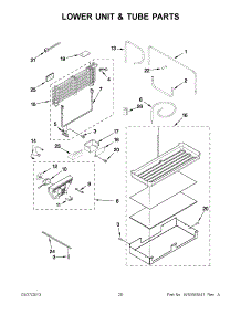 10 - Lower Unit & Tube Parts parts for Kitchenaid Refrigerator KBLO36FTX07 / from AppliancePartsPros.com