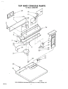 02 - Top And Console parts for Whirlpool Dryer LHI5921W0 / from AppliancePartsPros.com