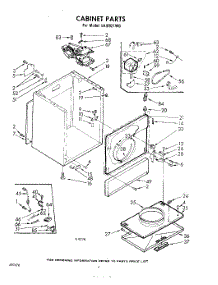 04 - Cabinet parts for Whirlpool Dryer LHI5921W0 / from AppliancePartsPros.com