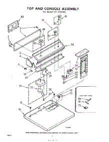 02 - Top And Console parts for Whirlpool Dryer LFI5701W0 / from AppliancePartsPros.com