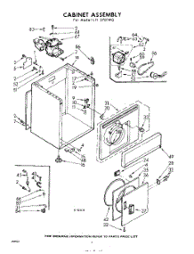 04 - Cabinet parts for Whirlpool Dryer LFI5701W0 / from AppliancePartsPros.com