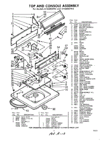 05 - Top And Console parts for Whirlpool Washer LVA6805W4 / from AppliancePartsPros.com