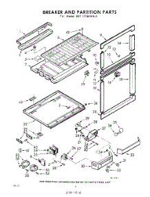 06 - Breaker And Partition parts for Whirlpool Refrigerator EDT171SKWR0 / from AppliancePartsPros.com