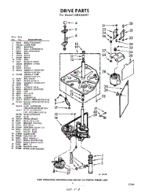 03 - Drive parts for Whirlpool Washer LDB5300W1 / from AppliancePartsPros.com