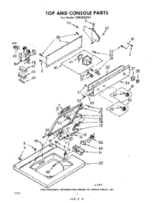 04 - Top And Console parts for Whirlpool Washer LDB5300W1 / from AppliancePartsPros.com