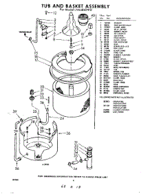 04 - Tub And Basket , Lit / Optional parts for Whirlpool Washer LVA6860W0 / from AppliancePartsPros.com