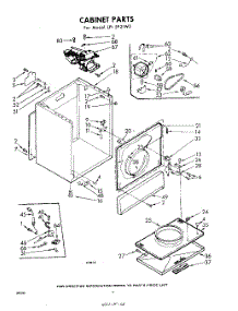 04 - Cabinet parts for Whirlpool Dryer LFI5921W0 / from AppliancePartsPros.com