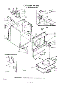 04 - Cabinet parts for Whirlpool Dryer LHI6601W0 / from AppliancePartsPros.com