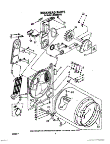 04 - Section parts for Whirlpool Dryer LE6880XTN1 / from AppliancePartsPros.com