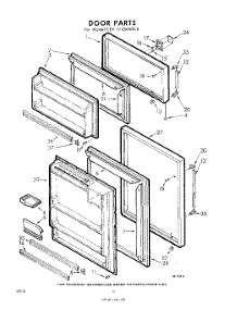 10 - Door parts for Whirlpool Refrigerator EDT171ZKWR0 / from AppliancePartsPros.com