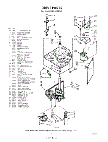03 - Drive parts for Whirlpool Washer LDB5500W0 / from AppliancePartsPros.com