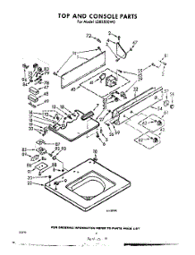 04 - Top And Console parts for Whirlpool Washer LDB5500W0 / from AppliancePartsPros.com