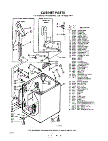 02 - Cabinet parts for Whirlpool Washer LWA6665W2 / from AppliancePartsPros.com