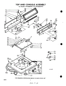 04 - Top And Console parts for Whirlpool Washer LWA6665W2 / from AppliancePartsPros.com