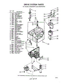 03 - Drive parts for Whirlpool Washer LXA6700W3 / from AppliancePartsPros.com