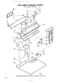 02 - Top And Console parts for Whirlpool Dryer LFI6901W0 / from AppliancePartsPros.com