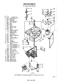03 - Drive parts for Whirlpool Washer LDB5500W1 / from AppliancePartsPros.com