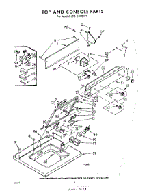 04 - Top And Console parts for Whirlpool Washer LDB5500W1 / from AppliancePartsPros.com