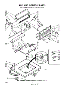 04 - Top And Console parts for Whirlpool Washer LXA6700W4 / from AppliancePartsPros.com