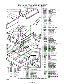 04 - Top And Console, Lit / Optional parts for Whirlpool Washer LVA7000W0 / from AppliancePartsPros.com
