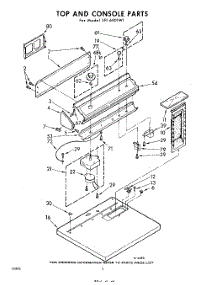 02 - Top And Console parts for Whirlpool Dryer LFI6901W1 / from AppliancePartsPros.com