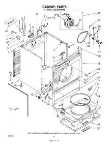 04 - Cabinet parts for Whirlpool Dryer LE6900XKW0 / from AppliancePartsPros.com