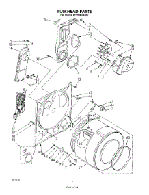 06 - Bulkhead parts for Whirlpool Dryer LE6900XKW0 / from AppliancePartsPros.com