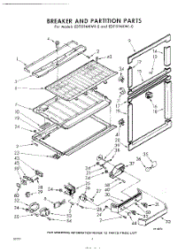 06 - Breaker And Partition parts for Whirlpool Refrigerator EDT191NKWR0 / from AppliancePartsPros.com