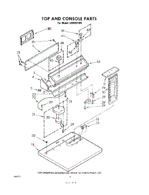 02 - Top And Console parts for Whirlpool Dryer LHI6901W0 / from AppliancePartsPros.com