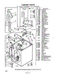 02 - Cabinet parts for Whirlpool Washer LVA7005W0 / from AppliancePartsPros.com