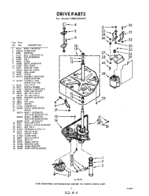 03 - Drive parts for Whirlpool Washer LDB5500W2 / from AppliancePartsPros.com