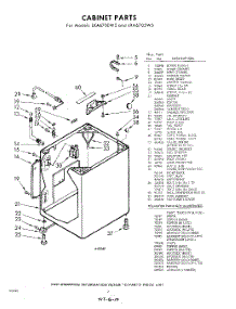02 - Cabinet parts for Whirlpool Washer LXA6700W5 / from AppliancePartsPros.com