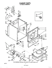 05 - Cabinet parts for Whirlpool Dryer LE7000XKW0 / from AppliancePartsPros.com