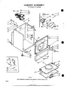 02 - Cabinet parts for Whirlpool Dryer LFI7501W0 / from AppliancePartsPros.com