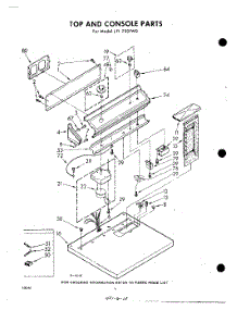 04 - Top And Console parts for Whirlpool Dryer LFI7501W0 / from AppliancePartsPros.com