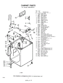 02 - Cabinet parts for Whirlpool Washer LDB5500W3 / from AppliancePartsPros.com