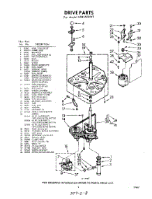 03 - Drive parts for Whirlpool Washer LDB5500W3 / from AppliancePartsPros.com