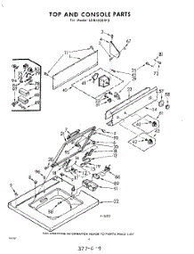 04 - Top And Console parts for Whirlpool Washer LDB5500W3 / from AppliancePartsPros.com