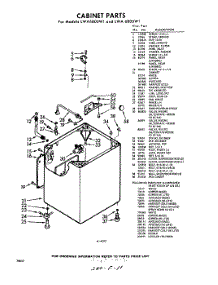 02 - Cabinet parts for Whirlpool Washer LWA6800W1 / from AppliancePartsPros.com