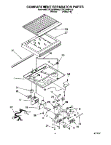 03 - Compartment Separator parts for Kitchenaid Refrigerator KTRC20KBAL00 / from AppliancePartsPros.com