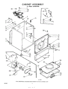 04 - Cabinet parts for Whirlpool Dryer LHI7801W0 / from AppliancePartsPros.com
